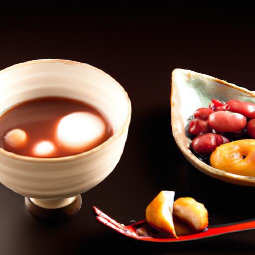 Japanese Zenzai: Warm Sweet Red Bean Soup with Mochi Delight