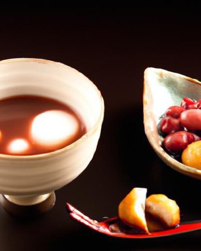 Japanese Zenzai: Warm Sweet Red Bean Soup with Mochi Delight