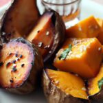 Sweet Harmony: Sesame Soy Glazed Roasted Japanese Yams