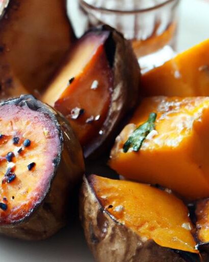 Sweet Harmony: Sesame Soy Glazed Roasted Japanese Yams