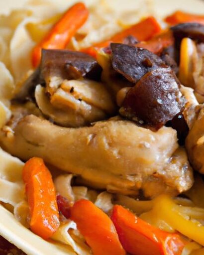 Algerian Rechta: Savory Noodles Paired with Tender Chicken