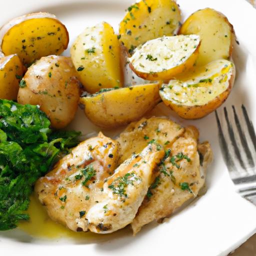 Zesty one-Pan Lemon Herb Chicken‌ and Crispy Potatoes Delight