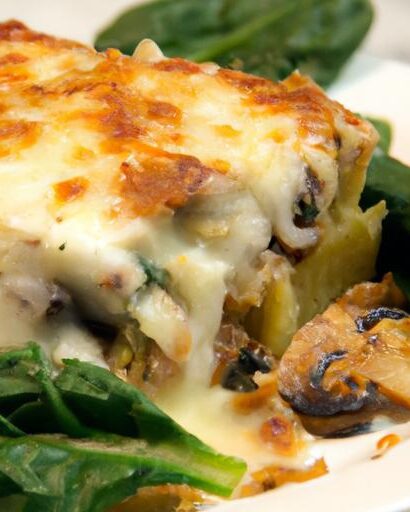 Savor the Flavor: Mushroom & Spinach Lasagna Delight