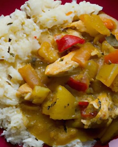 Flavorful African Chicken Stew with Creamy Coconut Rice: Family Feast
