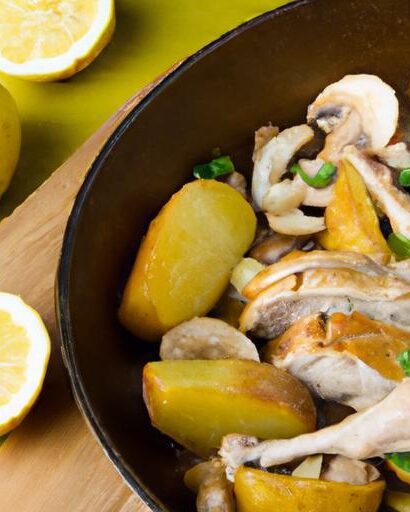 Zesty One-Pan Lemon Herb Chicken & Potatoes Delight