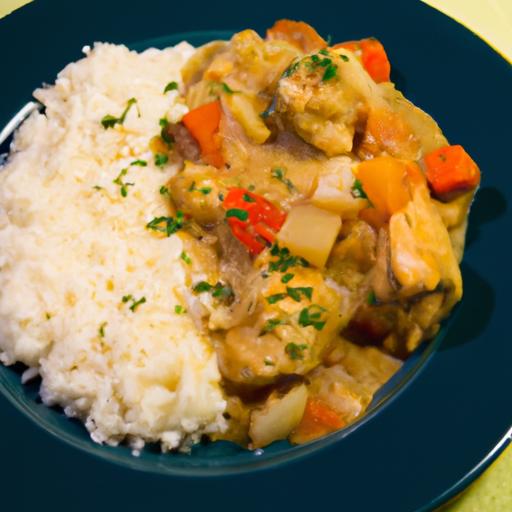 Flavorful African Chicken Stew with Creamy Coconut Rice: Family Feast