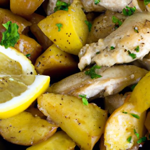 Zesty One-Pan Lemon Herb Chicken & Potatoes Delight