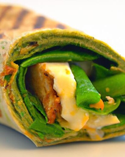 Power-Packed Mornings: The Ultimate Egg & Spinach Wrap