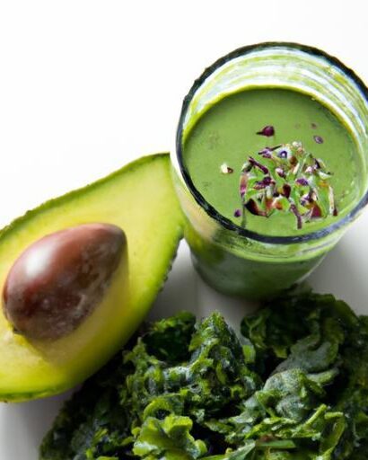 Green Power Boost: The Ultimate Avocado & Kale Smoothie