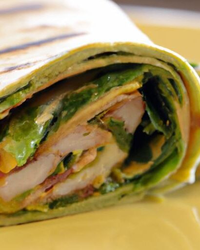 Savor the Flavor: Grilled Turkey and Spinach Wrap Recipe