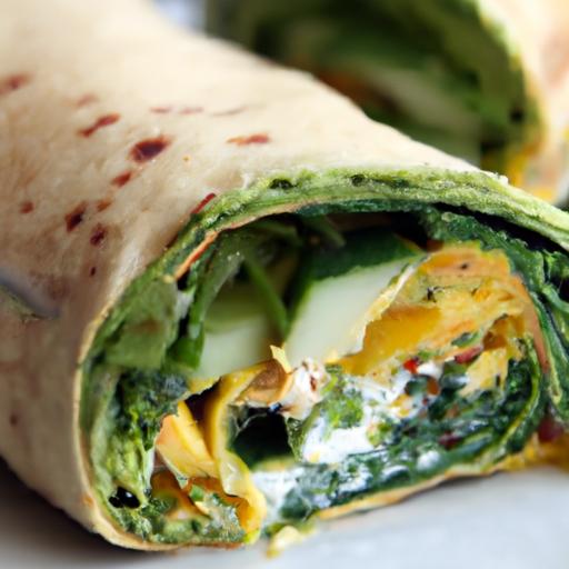 Power-Packed Mornings: The Ultimate Egg & Spinach Wrap