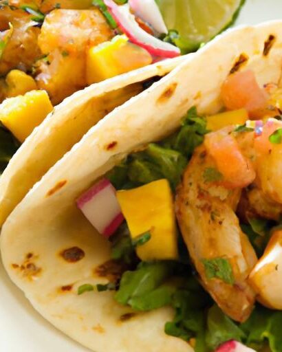 Zesty Grilled Shrimp Tacos with Fresh Mango Salsa Delight