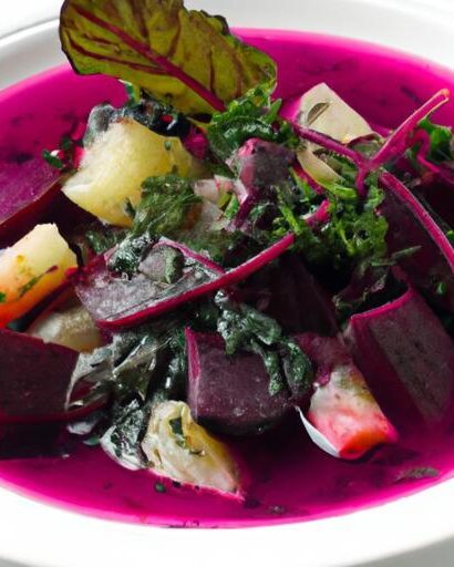 Borscht Delight: Savory Beets and Vibrant Greens Recipe