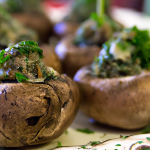 Savory Turkey⁤ & ⁣Spinach Stuffed Mushrooms:‍ A Flavorful⁢ Bite