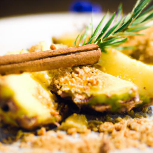Savor the Sweet Spice: Grilled‌ Pineapple with Cinnamon Delight