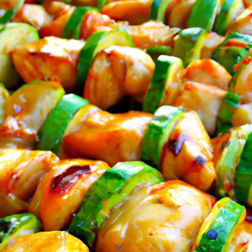 Sizzling Turkey & Zucchini​ Skewers:⁣ A Healthy Grill​ Delight
