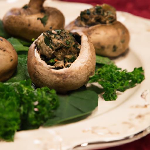 Savory Turkey & Spinach Stuffed Mushrooms: A Flavorful Bite