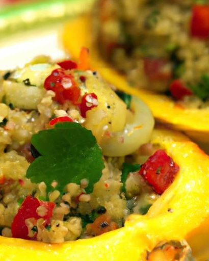 Nutritious Delights: Quinoa Stuffed Squash Recipe Unveiled