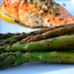 Savor Summer: Grilled Salmon & Asparagus Skewers with Garlic Butter