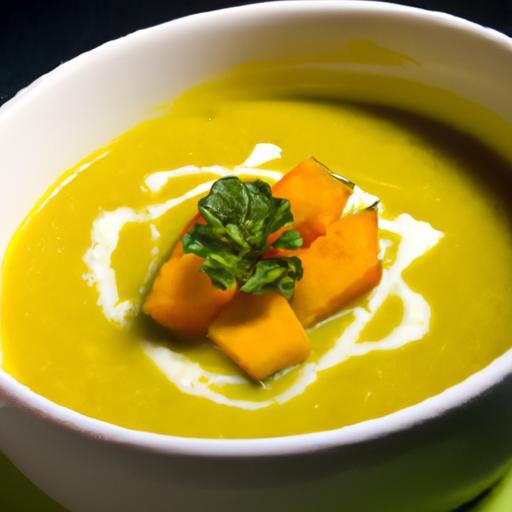 Golden Glow: Carnival Squash Soup with Turmeric Twist