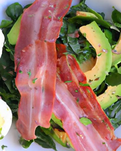 Creamy Keto Avocado & Egg Salad with Crispy Bacon Twist
