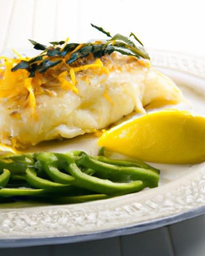 The Zesty Delight of Baked Cod with Lemon and Dill