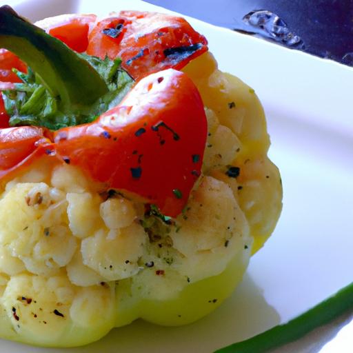 savor Cauliflower & Cheese ⁢Stuffed‍ Bell ⁤Peppers Delight