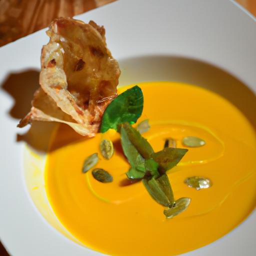 Golden Glow: Carnival​ Squash Soup with‍ Turmeric Twist