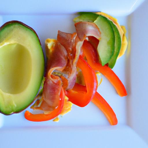 creamy Keto Avocado & Egg salad with Crispy Bacon Twist