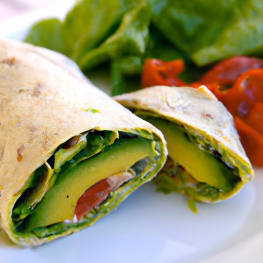 Wholesome Keto Avocado &‍ Egg Wrap with Fresh Spinach ‌Boost