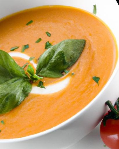 Creamy Tomato Basil Soup: 5 Ingredients, Big Flavor Boost