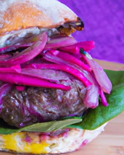 Beet Burgers: A Colorful Twist on Classic Comfort Food